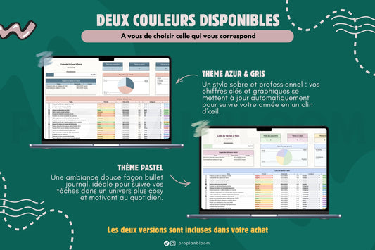 TO DO List & Calendrier mensuel | Google Sheets