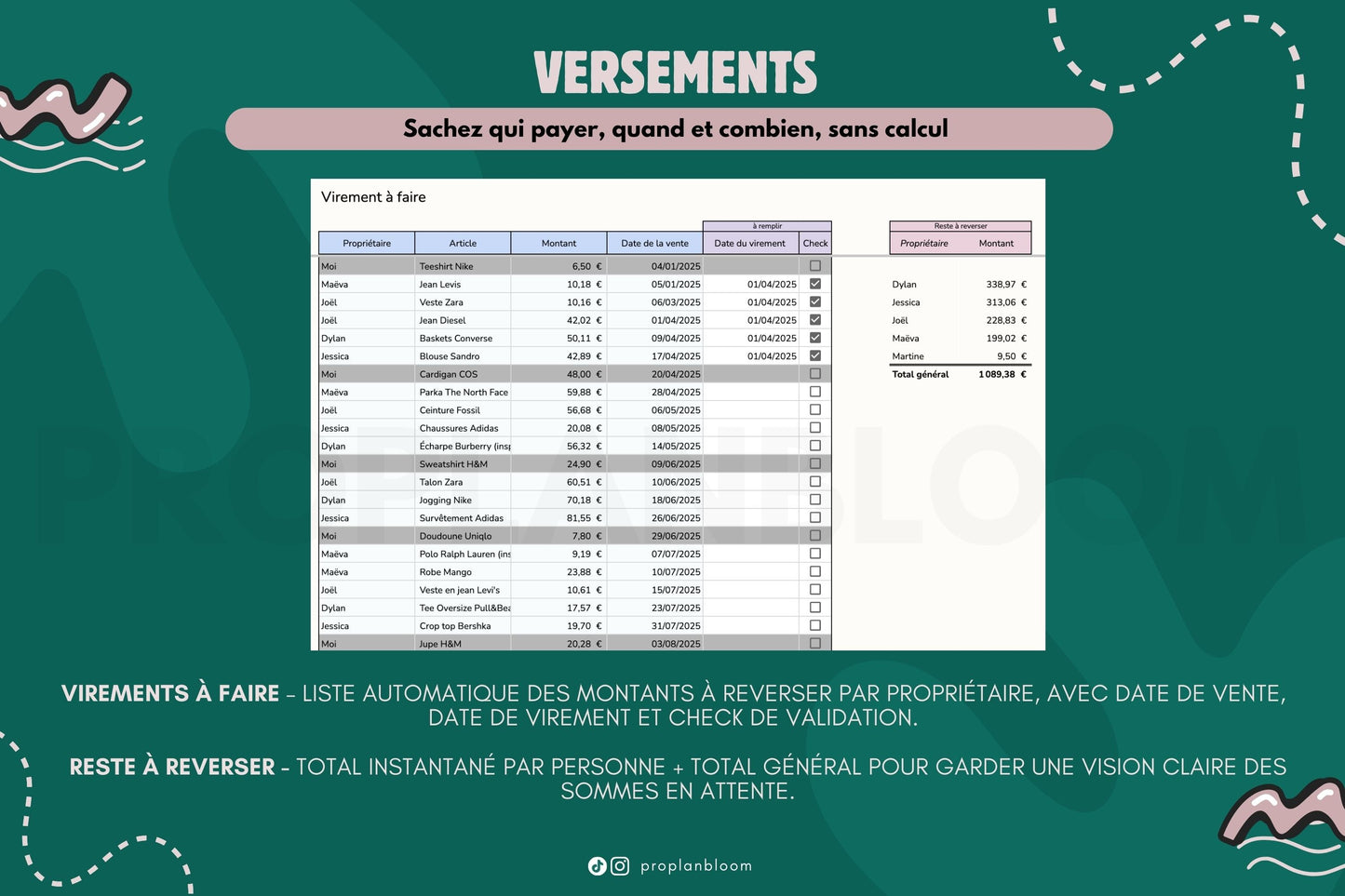 Suivi Vinted Complet | Google Sheets