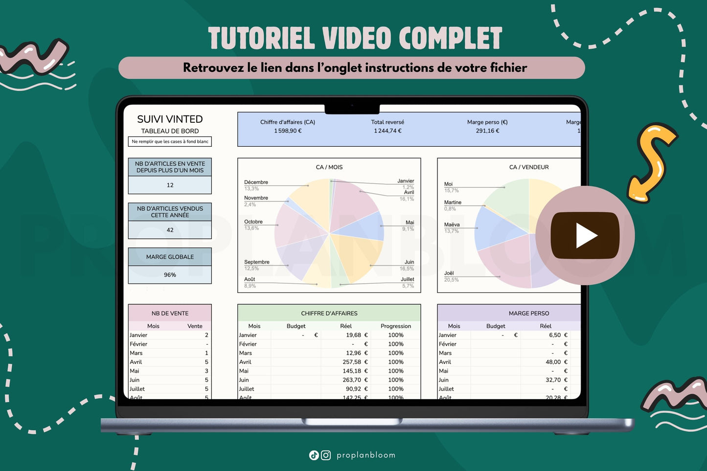 Suivi Vinted Complet | Google Sheets