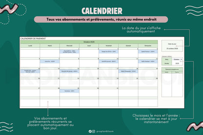 Budget Mensuel et Annuel | Google Sheets