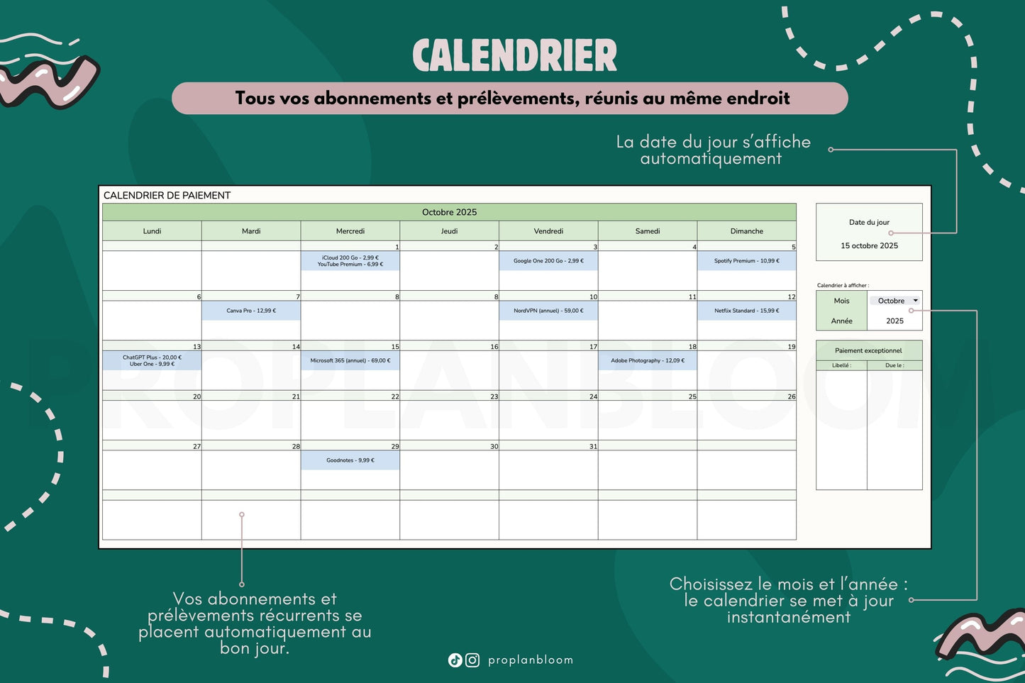 Budget Mensuel à dupliquer | Google Sheets