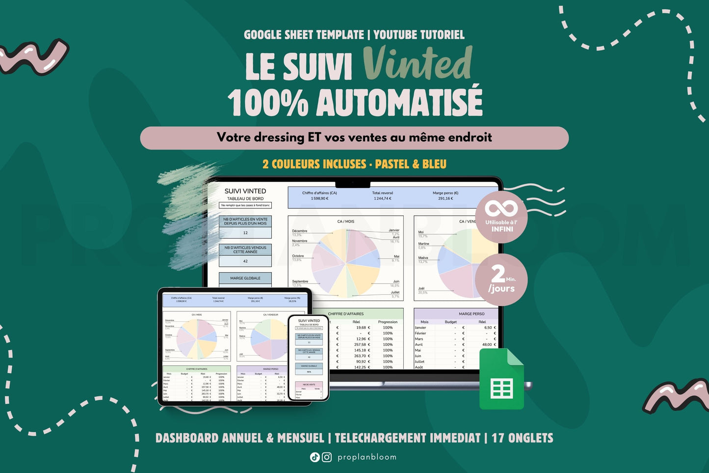 Suivi Vinted Complet | Google Sheets