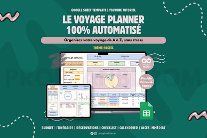 Planificateur de Voyage | Google Sheets
