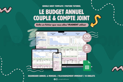 Budget Annuel pour Couple et Compte Joint | Google Sheets