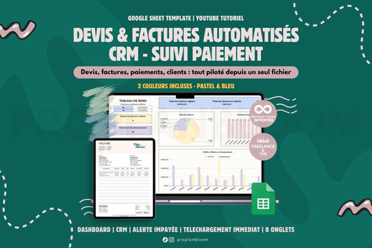 Devis & Factures automatisés PDF | Google Sheets