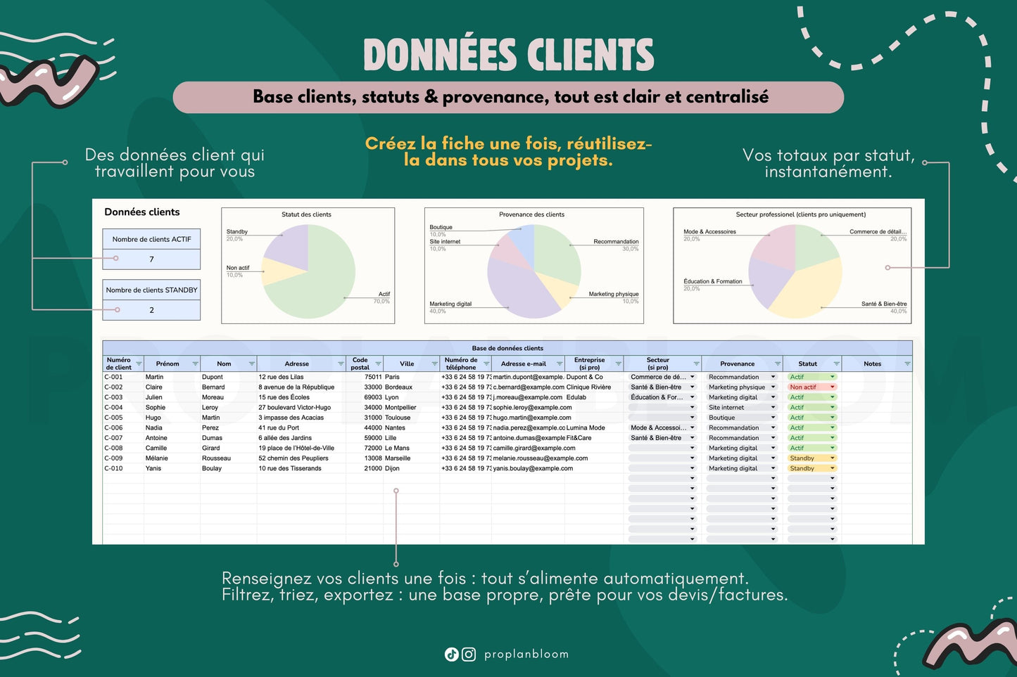 Devis & Factures automatisés PDF | Google Sheets