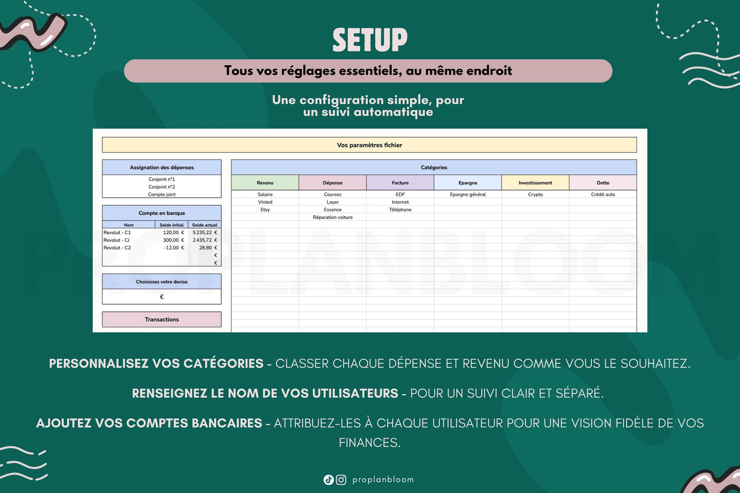 Budget Annuel pour Couple et Compte Joint | Google Sheets