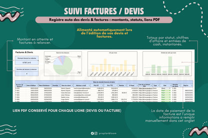 Devis & Factures automatisés PDF | Google Sheets