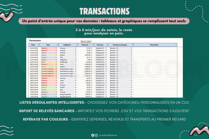 Budget Annuel pour Couple et Compte Joint | Google Sheets
