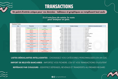 Budget Mensuel et Annuel | Google Sheets
